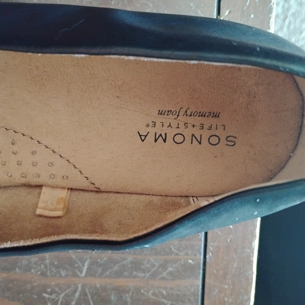 Like New Ladies 9w Sonoma Black Flats - Picture 3 of 10
